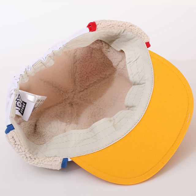 【ベビードール】トイ・ストーリー フライトキャップ 0825 / 頭回り52-54cm キッズ ぼうし 帽子 キャップ サイズ調節可能（ゴム入り） ふわふわ ボア 防寒