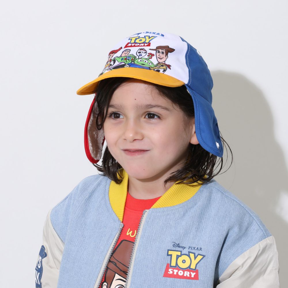 【ベビードール】トイ・ストーリー フライトキャップ 0825 / 頭回り52-54cm キッズ ぼうし 帽子 キャップ サイズ調節可能（ゴム入り） ふわふわ ボア 防寒