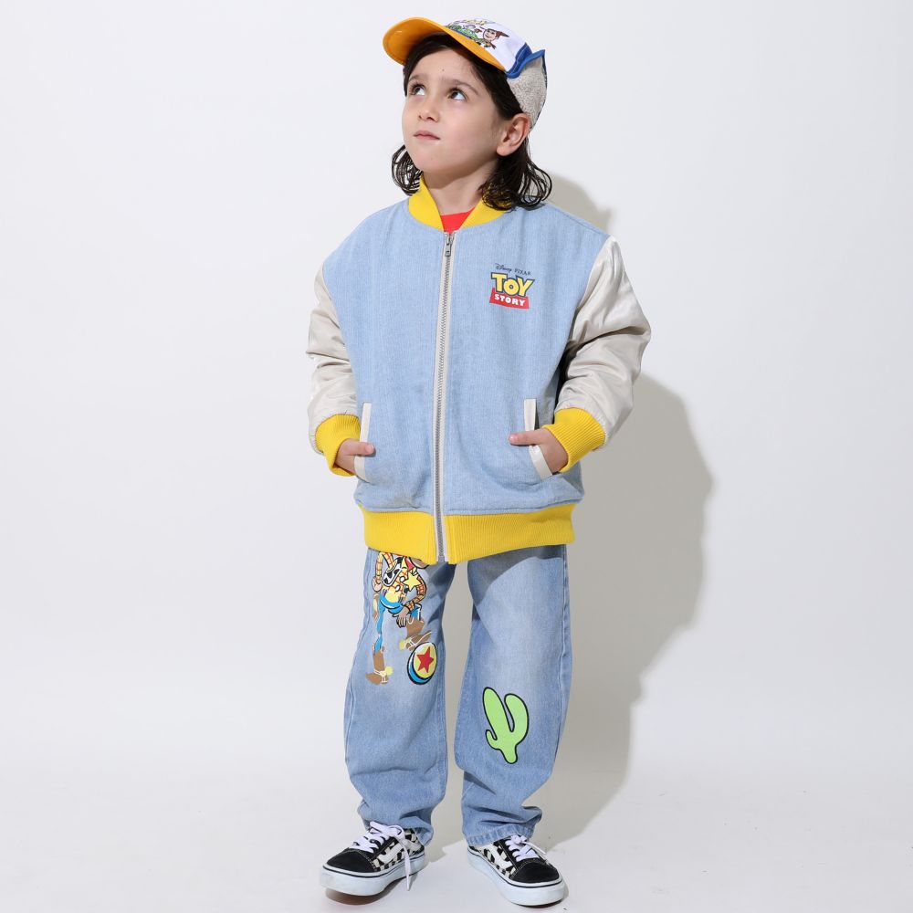 【ベビードール】トイ・ストーリー フライトキャップ 0825 / 頭回り52-54cm キッズ ぼうし 帽子 キャップ サイズ調節可能（ゴム入り） ふわふわ ボア 防寒