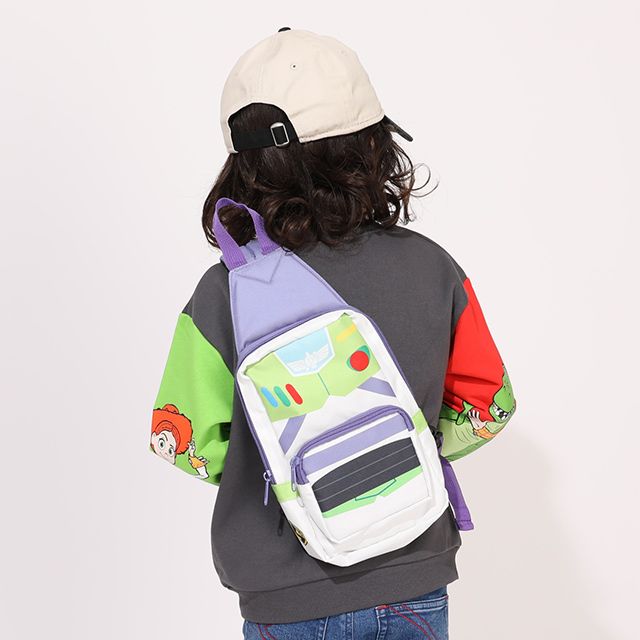 【ベビードール】バズライトイヤー ボディバッグ 0833 / キッズ 雑貨 カバン 鞄 斜め掛け ショルダーバッグ ショルダーベルト（長さ調整可/反射ワッペン付き/左右付け替え可）