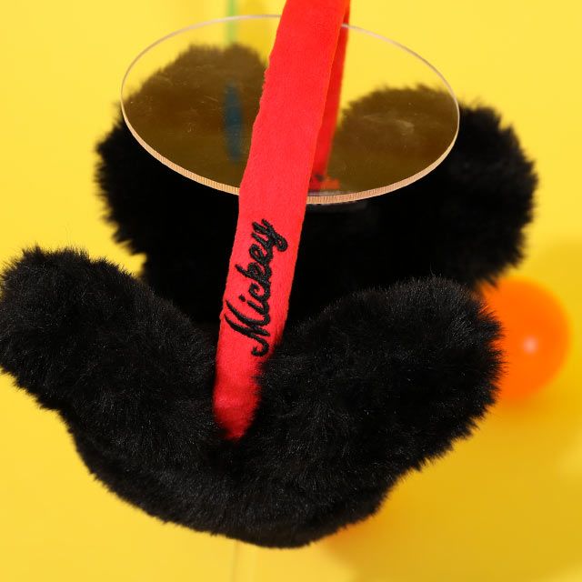 【ベビードール】ミッキー エコファーイヤマフ 1011 / キッズ イヤーマフ 耳当て イヤーウォーマー 雑貨 立体モチーフ 防寒 ふわふわ バンド長さ調整可