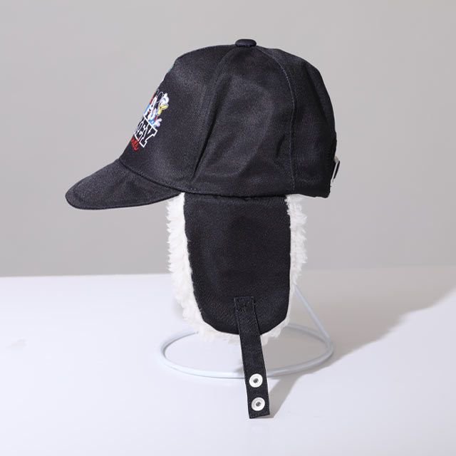【ベビードール】ミッキー＆フレンズ フライトキャップ 1032 / 頭回り52-54cm キッズ ぼうし 帽子 サイズ調節可能（バックル） もこもこ ボア 耳当て 防寒