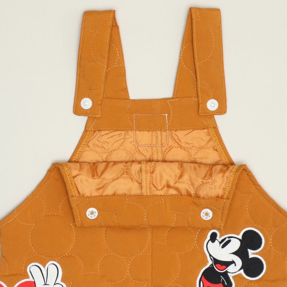 【ベビードール】ミッキー キルティングロンパース2点セット 1147B / 70-80cm ベビーサイズ 長袖 つなぎ ボディースーツ サロペット オーバーオール キルト セット商品 コーデセット リンクコーデ ペアルック 兄弟姉妹おそろい 赤ちゃん 出産祝い 贈り物 プレゼント ベビー服