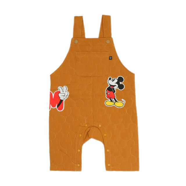 【ベビードール】ミッキー キルティングロンパース2点セット 1147B / 70-80cm ベビーサイズ 長袖 つなぎ ボディースーツ サロペット オーバーオール キルト セット商品 コーデセット リンクコーデ ペアルック 兄弟姉妹おそろい 赤ちゃん 出産祝い 贈り物 プレゼント ベビー服