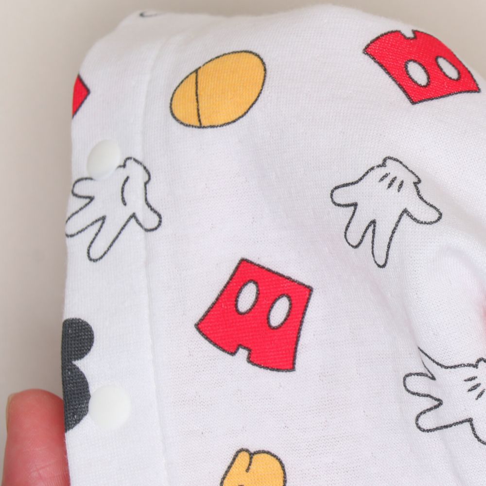 【ベビードール】ミッキー 肌着付き2WAYオール 1210B / 50-70cm ベビーサイズ 赤ちゃん 出産祝い 贈り物 プレゼント ベビー服 ベビー肌着 つなぎ ドレスオール カバーオール 時短 楽ちん 綿100％