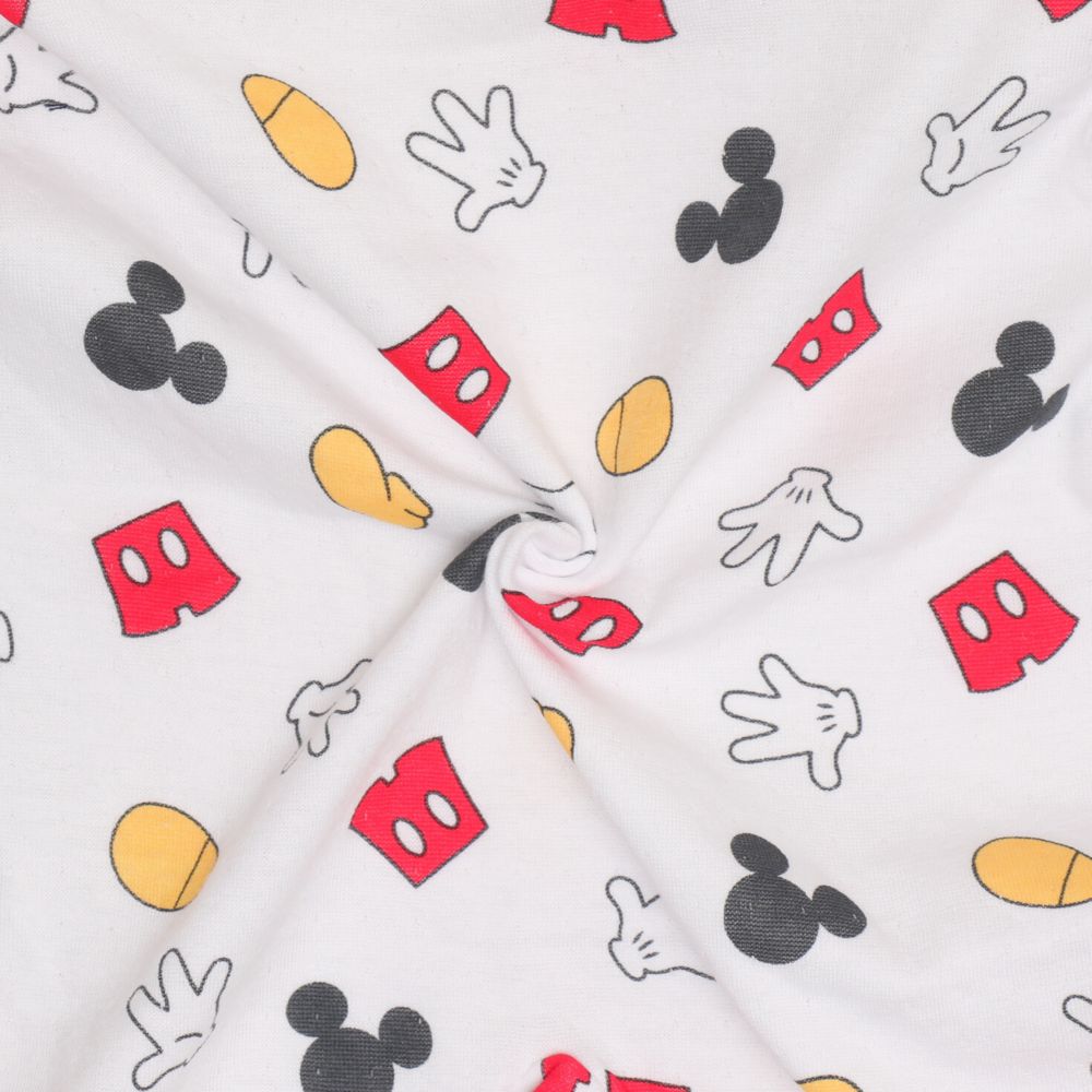 【ベビードール】ミッキー 肌着付き2WAYオール 1210B / 50-70cm ベビーサイズ 赤ちゃん 出産祝い 贈り物 プレゼント ベビー服 ベビー肌着 つなぎ ドレスオール カバーオール 時短 楽ちん 綿100％