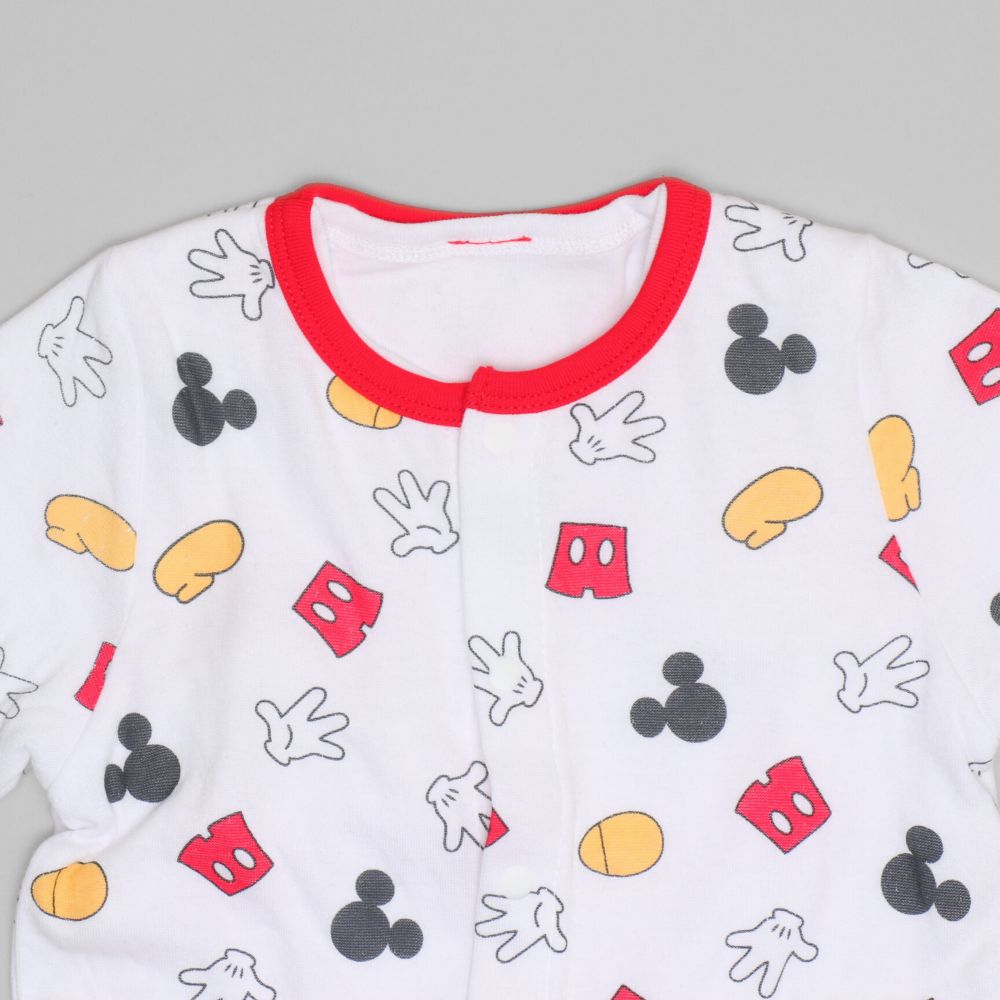 【ベビードール】ミニー 肌着付き2WAYオール 1210B / 50-70cm ベビーサイズ 赤ちゃん 出産祝い 贈り物 プレゼント ベビー服 ベビー肌着 つなぎ ドレスオール カバーオール 時短 楽ちん 綿100％