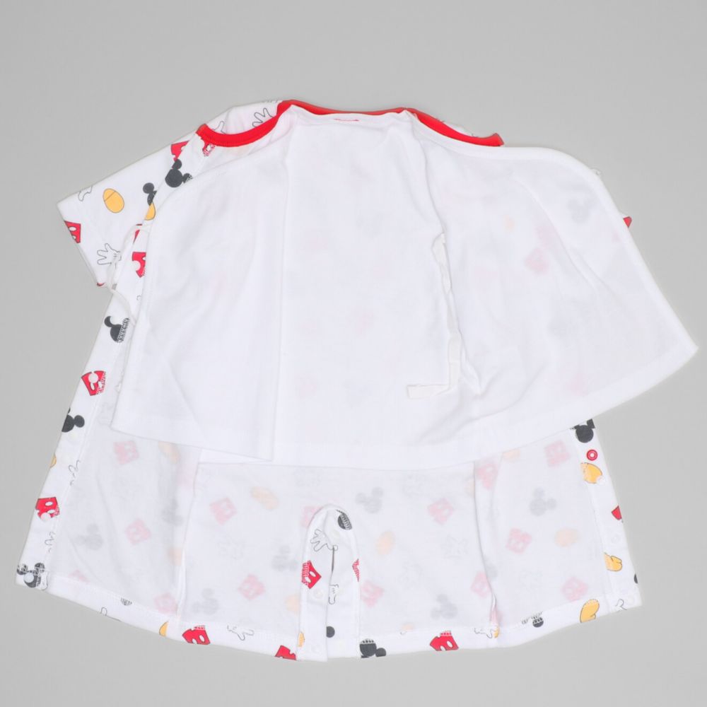 【ベビードール】ミニー 肌着付き2WAYオール 1210B / 50-70cm ベビーサイズ 赤ちゃん 出産祝い 贈り物 プレゼント ベビー服 ベビー肌着 つなぎ ドレスオール カバーオール 時短 楽ちん 綿100％