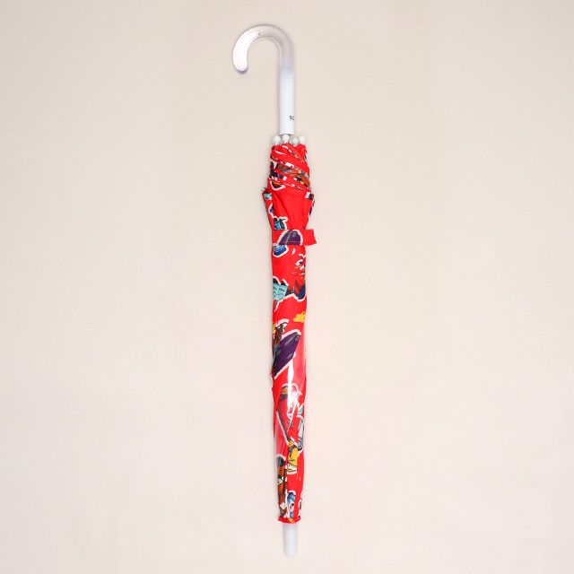 【ベビードール】カーズ キャラクター 傘 1213 (ワンタッチジャンプ式) / 全長50cm キッズ 雑貨 子ども傘 雨具 レイングッズ 羽織り 撥水 透明窓付き ジャンプ傘 雨の日