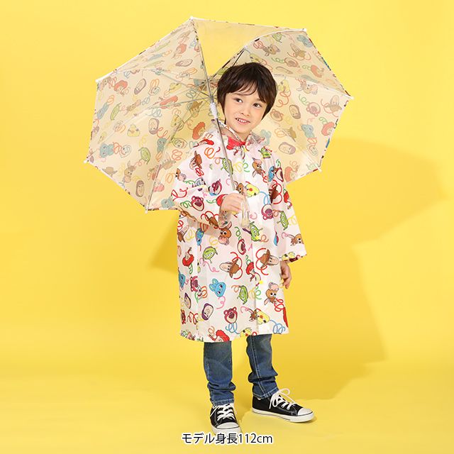 【ベビードール】カーズ キャラクター 傘 1213 (ワンタッチジャンプ式) / 全長50cm キッズ 雑貨 子ども傘 雨具 レイングッズ 羽織り 撥水 透明窓付き ジャンプ傘 雨の日