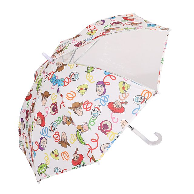 【ベビードール】トイストーリー キャラクター 傘 1213 (ワンタッチジャンプ式) / 全長50cm キッズ 雑貨 子ども傘 雨具 レイングッズ 羽織り 撥水 透明窓付き ジャンプ傘 雨の日