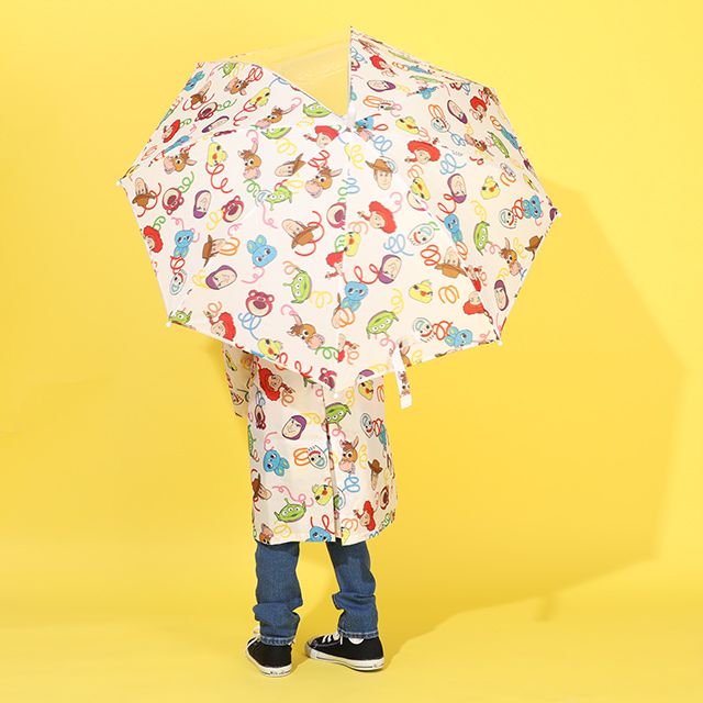 【ベビードール】トイストーリー キャラクター 傘 1213 (ワンタッチジャンプ式) / 全長50cm キッズ 雑貨 子ども傘 雨具 レイングッズ 羽織り 撥水 透明窓付き ジャンプ傘 雨の日