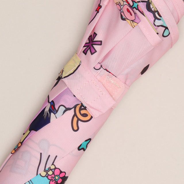 【ベビードール】プリンセス キャラクター 傘 1213 (ワンタッチジャンプ式) / 全長50cm キッズ 雑貨 子ども傘 雨具 レイングッズ 羽織り 撥水 透明窓付き ジャンプ傘 雨の日