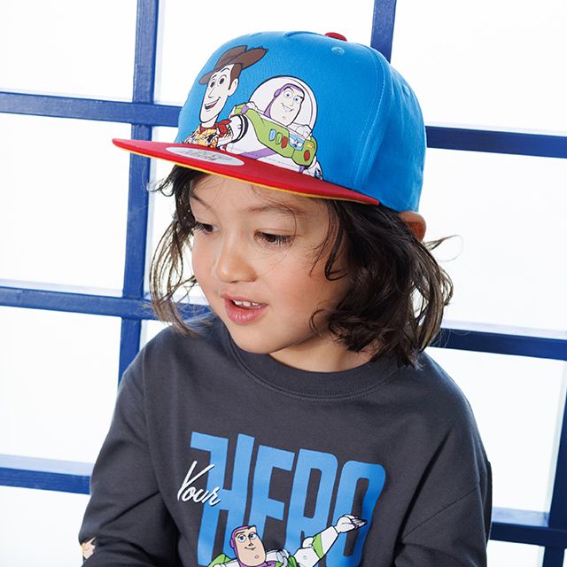 【ベビードール】トイストーリー キャップ 1270 / 頭回り:52-54cm キッズ ファッションアクセサリー 雑貨 帽子 ぼうし CAP 日差し対策 お出かけ レジャー 日除け 通気性 目立つ 派手 ファッション小物 サイズ調整機能有り