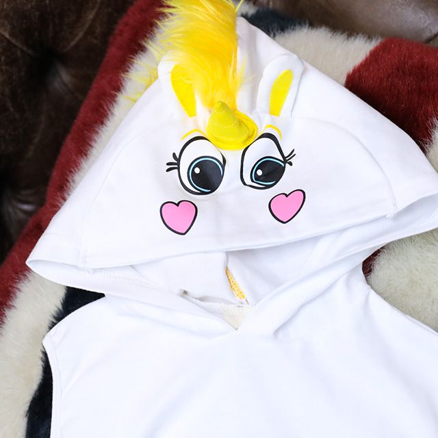 【ベビードール】バターカップ なりきるフード付きロンパース 1286B / 70-80cm ベビーサイズ 赤ちゃん 出産祝い 贈り物 プレゼント ベビー服 ノースリーブ 袖なし フード付き 立体モチーフ 仮装 コスチューム コスプレ