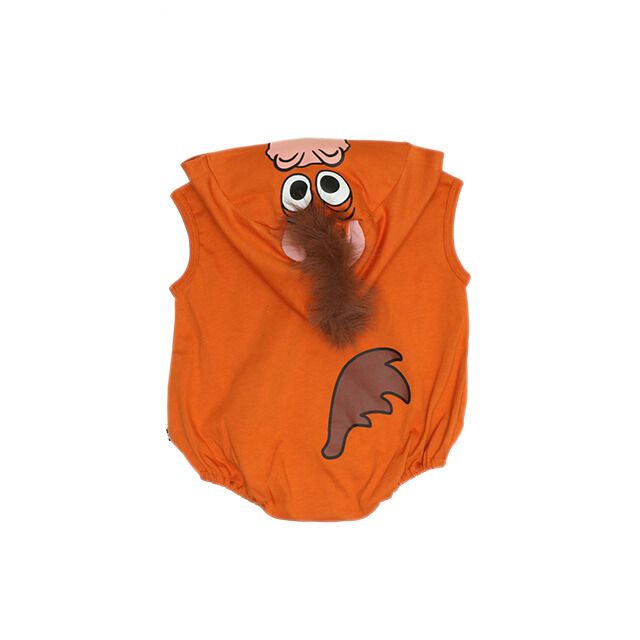 【ベビードール】ブルズアイ なりきるフード付きロンパース 1286B / 70-80cm ベビーサイズ 赤ちゃん 出産祝い 贈り物 プレゼント ベビー服 ノースリーブ 袖なし フード付き 立体モチーフ 仮装 コスチューム コスプレ