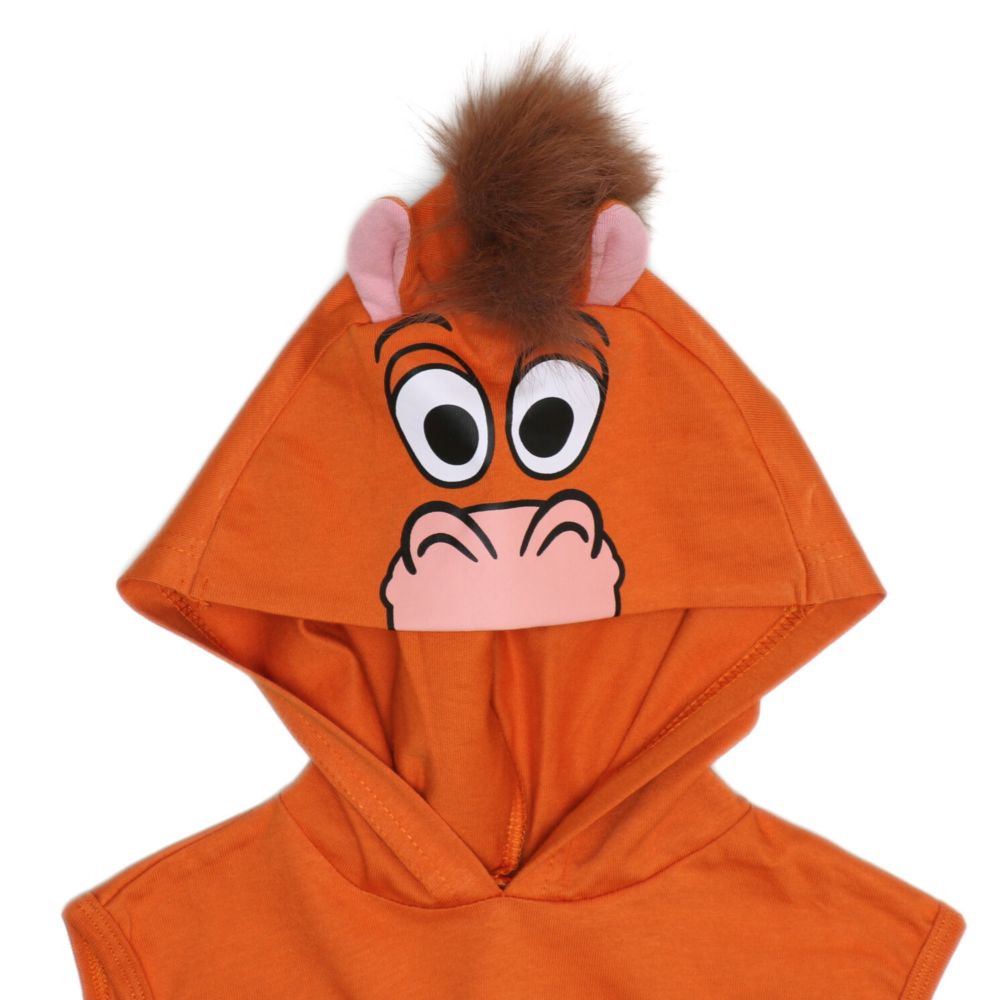 【ベビードール】ブルズアイ なりきるフード付きロンパース 1286B / 70-80cm ベビーサイズ 赤ちゃん 出産祝い 贈り物 プレゼント ベビー服 ノースリーブ 袖なし フード付き 立体モチーフ 仮装 コスチューム コスプレ