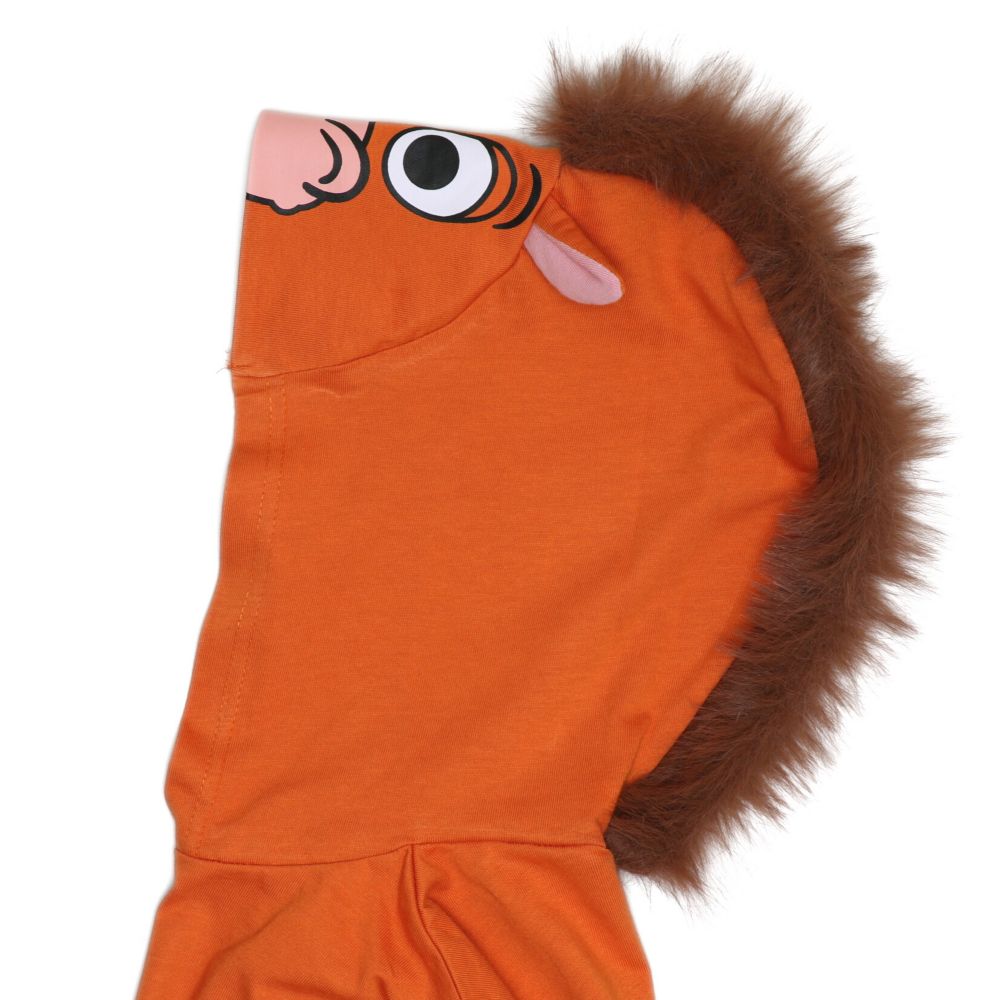 【ベビードール】ブルズアイ なりきるフード付きロンパース 1286B / 70-80cm ベビーサイズ 赤ちゃん 出産祝い 贈り物 プレゼント ベビー服 ノースリーブ 袖なし フード付き 立体モチーフ 仮装 コスチューム コスプレ