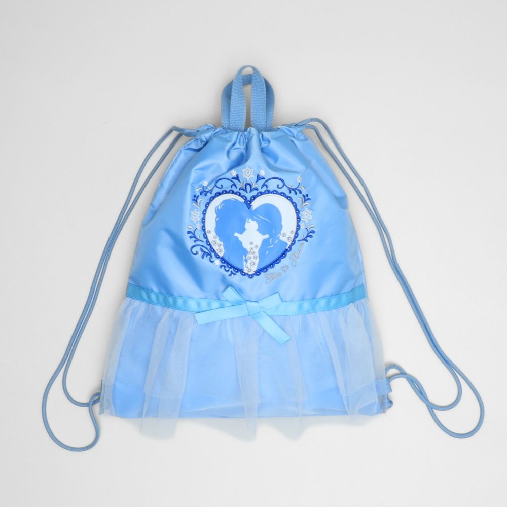 【ベビードール】アナ エルサ プリンセス / フリルナップサック 1326 / キッズ 雑貨 バッグ 鞄 かばん 巾着 リュック ナイロンバッグ ガーリー フリル レース ハート