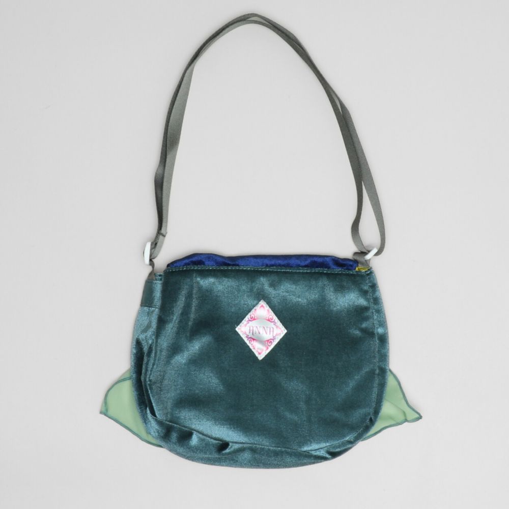 【ベビードール】アナ なりきるポシェット 1475 / キッズ 雑貨 鞄 カバン かばん 小物入れ プリンセスグッズ お姫様 フリフリ ガールズコーデ ガーリー 戴冠式 ベロア 面ファスナー ショルダー紐 長さ調整可