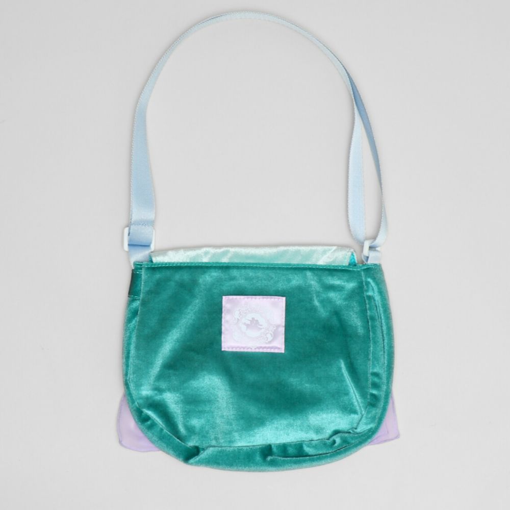 【ベビードール】ジャスミン なりきるポシェット 1475 / キッズ 雑貨 鞄 カバン かばん 小物入れ プリンセスグッズ お姫様 フリフリ リボン ガールズコーデ ガーリー ベロア 面ファスナー ショルダー紐 長さ調整可 立体モチーフ