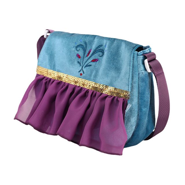 【ベビードール】エルサ なりきるポシェット 1475 / キッズ 雑貨 鞄 カバン かばん 小物入れ プリンセスグッズ お姫様 フリフリ ガールズコーデ ガーリー 戴冠式 ベロア 面ファスナー ショルダー紐 長さ調整可