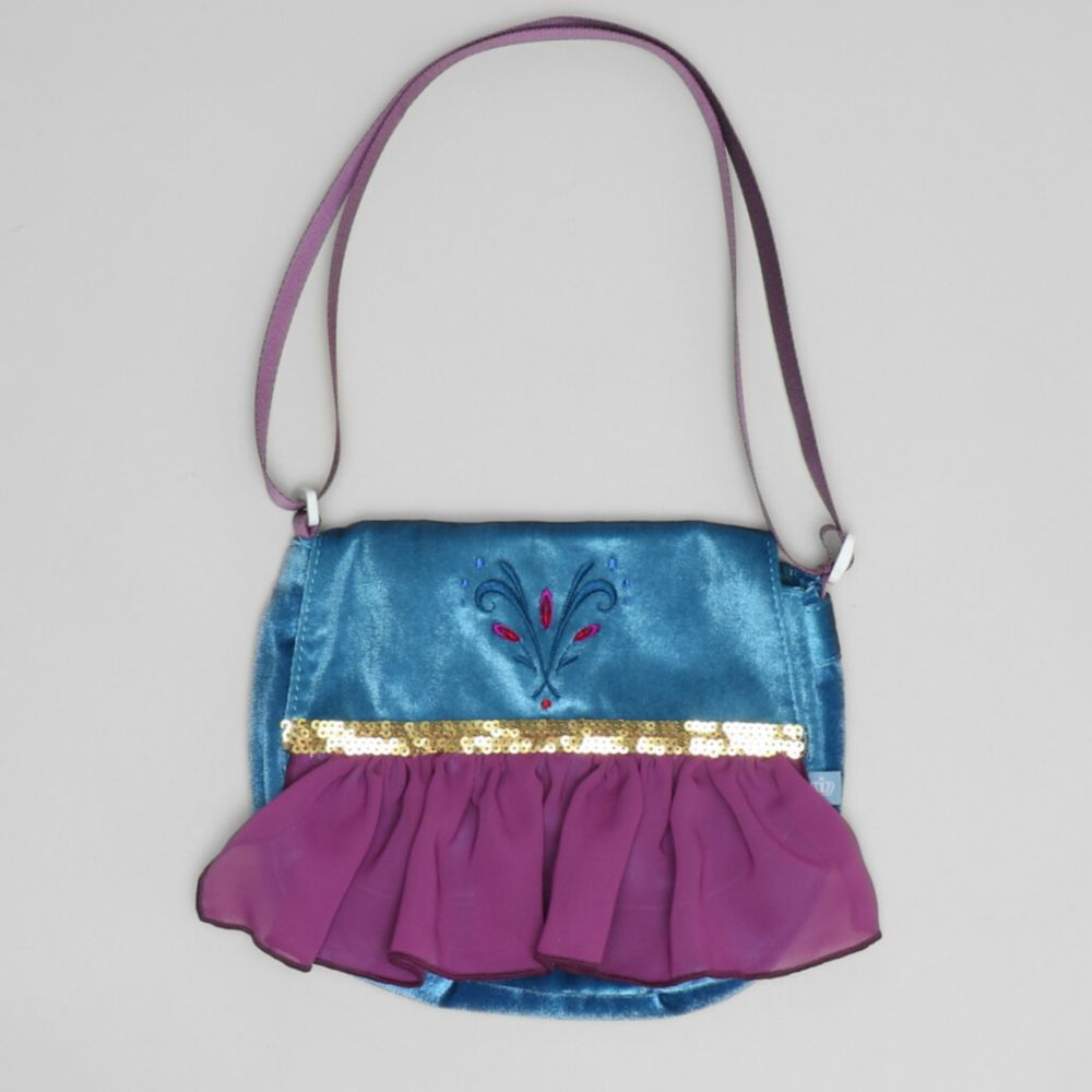 【ベビードール】エルサ なりきるポシェット 1475 / キッズ 雑貨 鞄 カバン かばん 小物入れ プリンセスグッズ お姫様 フリフリ ガールズコーデ ガーリー 戴冠式 ベロア 面ファスナー ショルダー紐 長さ調整可