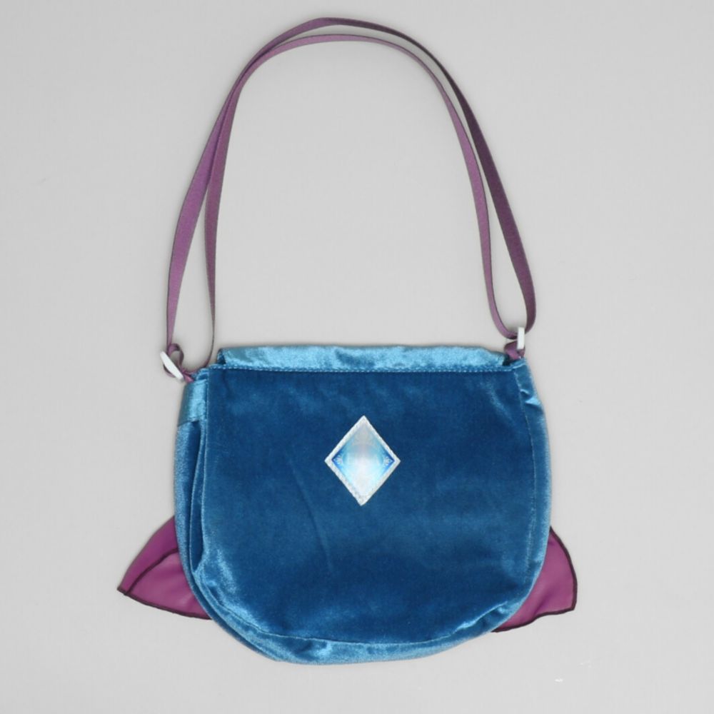 【ベビードール】エルサ なりきるポシェット 1475 / キッズ 雑貨 鞄 カバン かばん 小物入れ プリンセスグッズ お姫様 フリフリ ガールズコーデ ガーリー 戴冠式 ベロア 面ファスナー ショルダー紐 長さ調整可