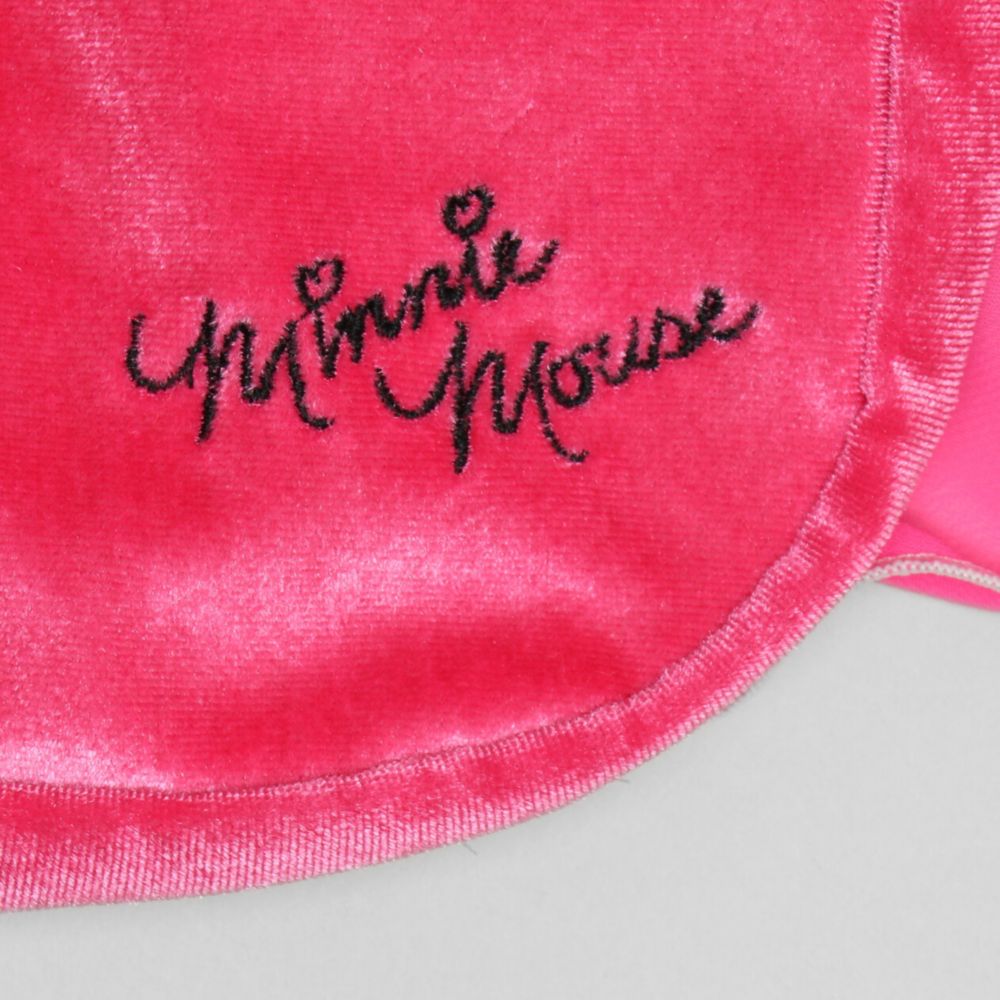 【ベビードール】ミニー なりきるポシェット 1475 / キッズ 雑貨 鞄 カバン かばん 小物入れ フリフリ リボン ガールズコーデ ガーリー ベロア 面ファスナー ショルダー紐 長さ調整可 立体モチーフ