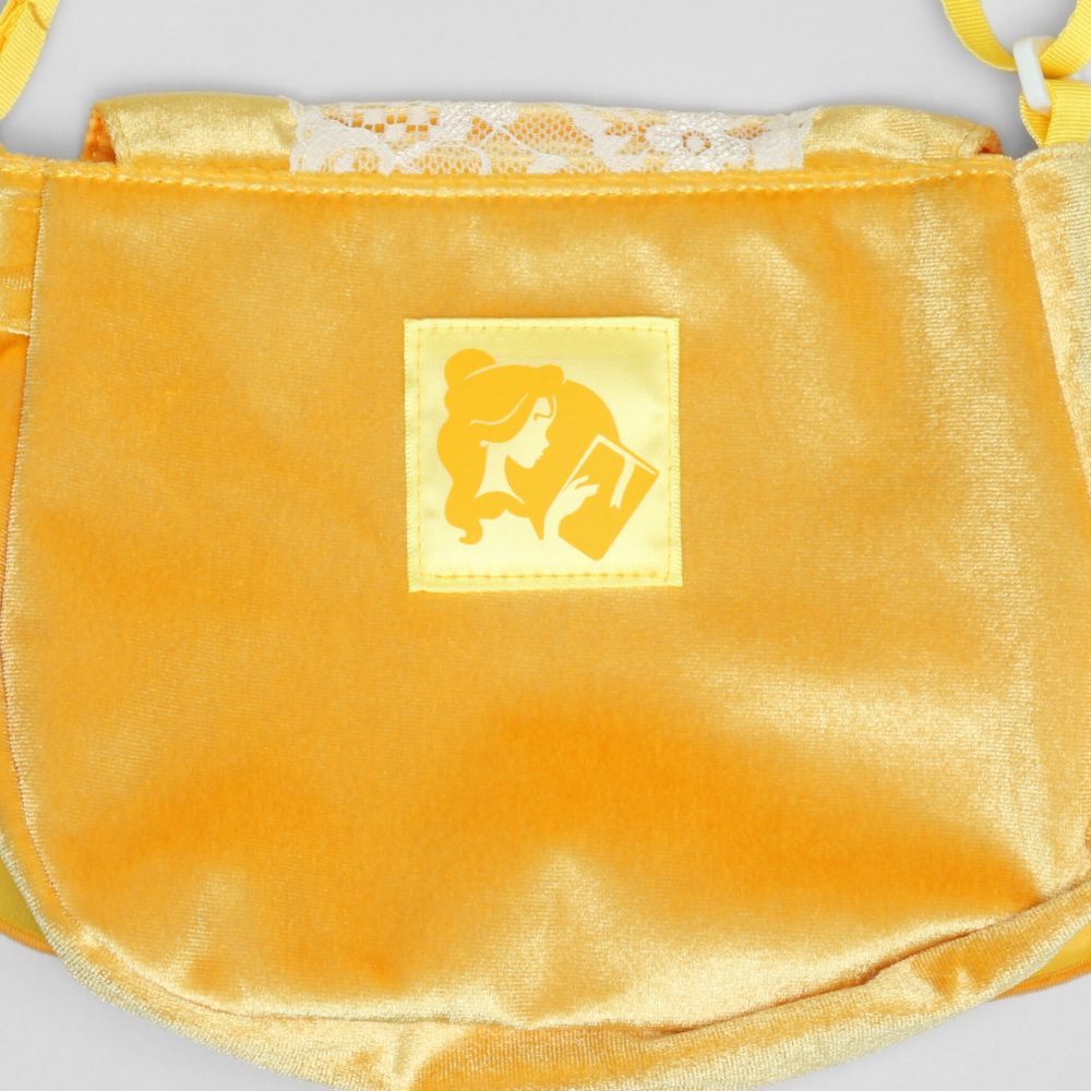 【ベビードール】ベル なりきるポシェット 1475 / キッズ 雑貨 鞄 カバン かばん 小物入れ プリンセスグッズ お姫様 フリフリ リボン ガールズコーデ ガーリー ベロア 面ファスナー ショルダー紐 長さ調整可 立体モチーフ