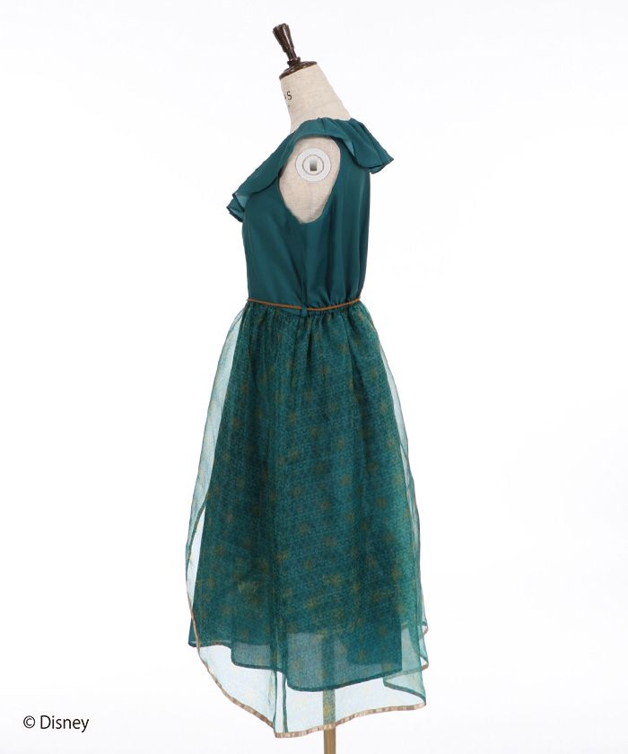 公式 ショップディズニー 受注生産 Axes Femme ジャスミン ワンピース ブルーグリーン F