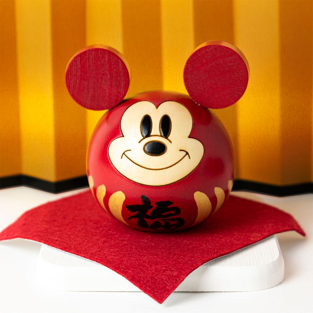 公式 ショップディズニー 福だるまミッキーこけし