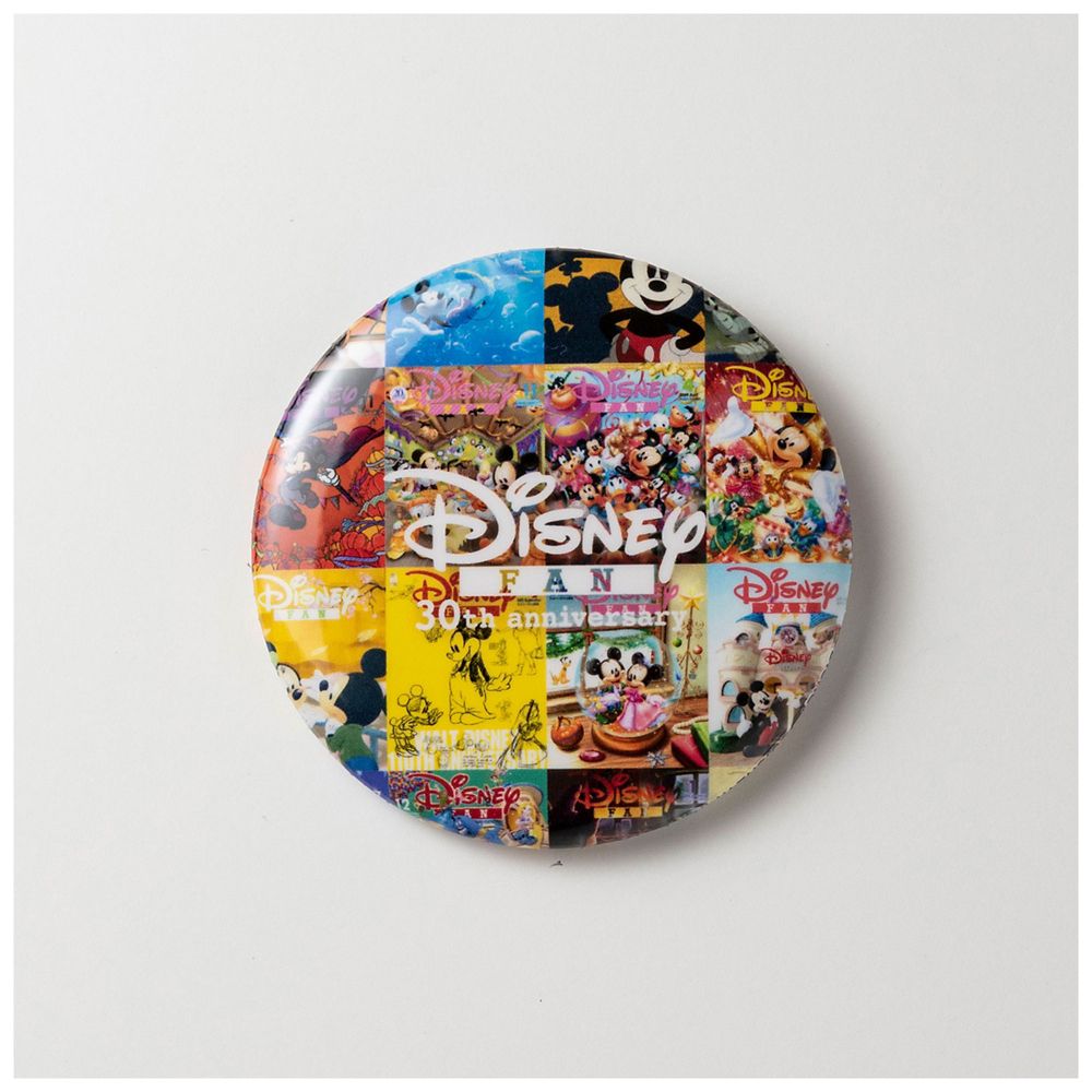 公式 ショップディズニー ディズニーキャラクター 缶バッジ B Disney Fan 30th Anniversary