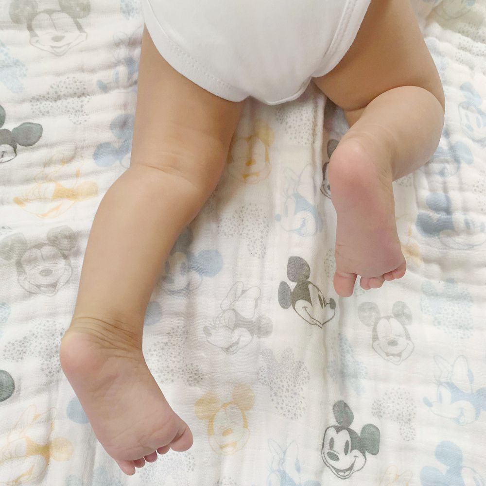 【aden + anais】モスリン ドリームブランケット mickey+minnie  ADBC10013DIJ