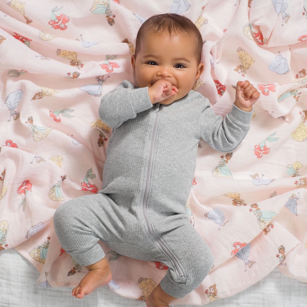 【aden + anais essentials】モスリンスワドル4枚入り disney princess (ESWC40017DIT)