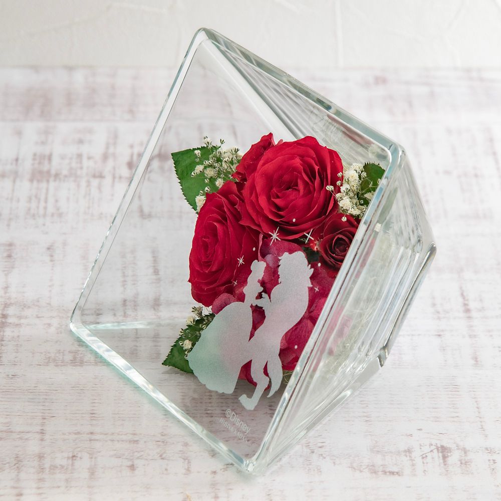 ディズニー ドライフラワー「エテルネルフルール・美女と野獣」（ディズニー映画 『美女と野獣』より）【沖縄届不可】