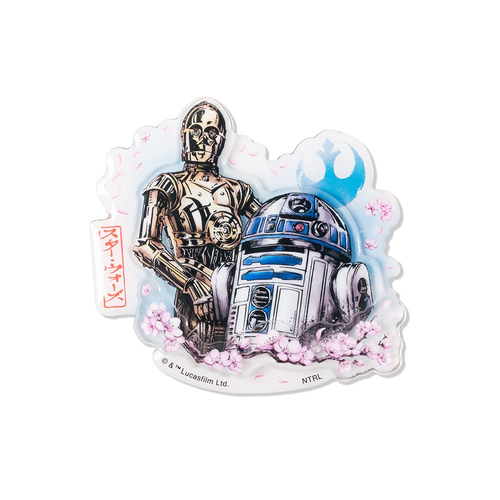 SW 三層ﾏｸﾞﾈｯﾄ(桜柄) C-3PO/R2-D2