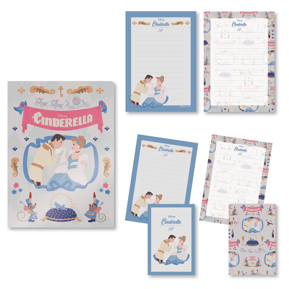 公式 ショップディズニー Oh My Cafe シンデレラ ケース付きレターセット