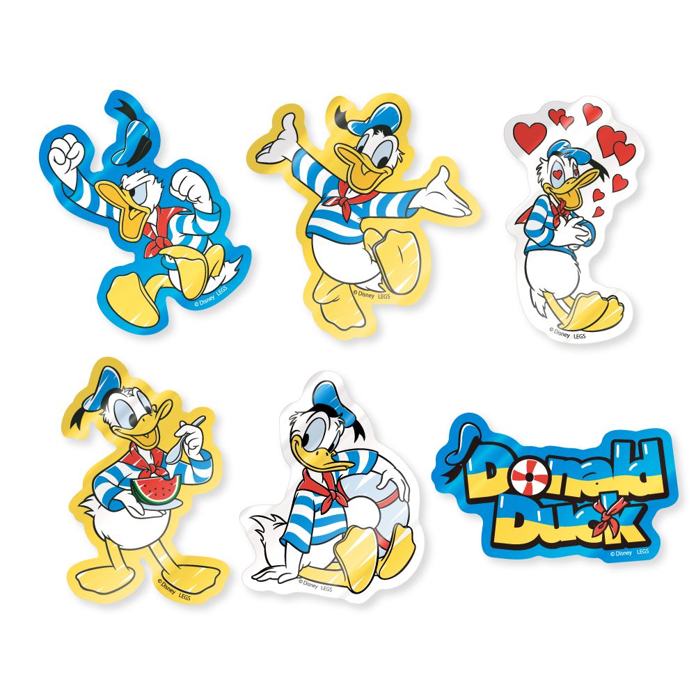 公式 ショップディズニー Oh My Cafe ドナルド アクリルステッカー ランダム6種