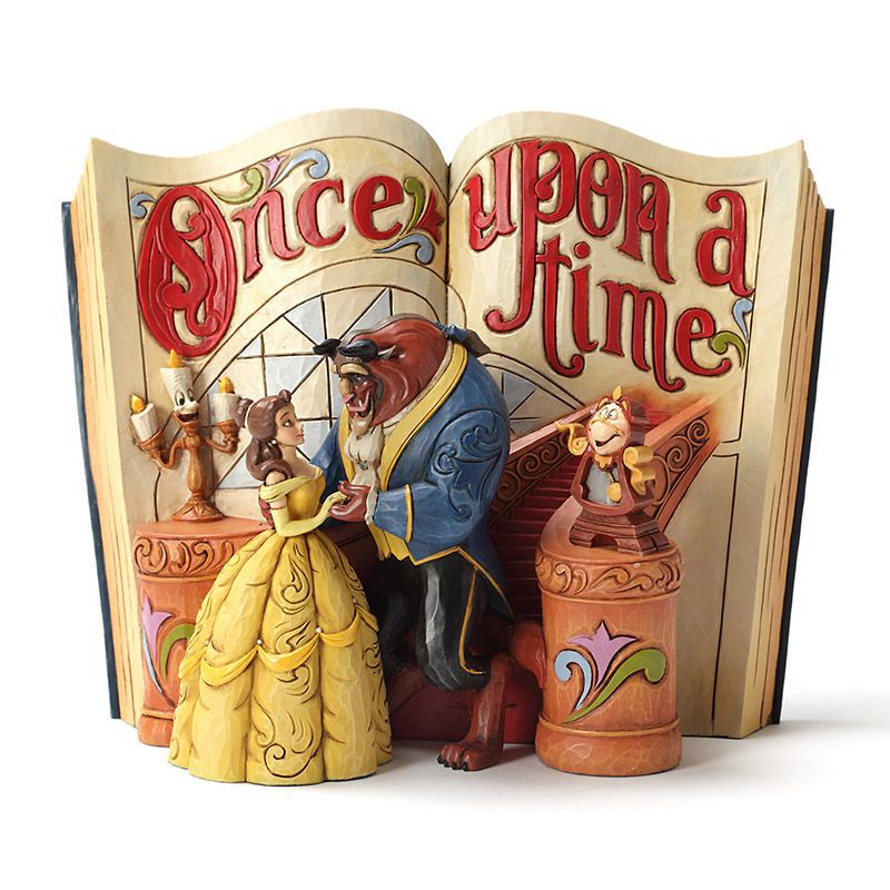 公式 ショップディズニー Enesco 美女と野獣 フィギュア ストーリーブック Disney Traditions