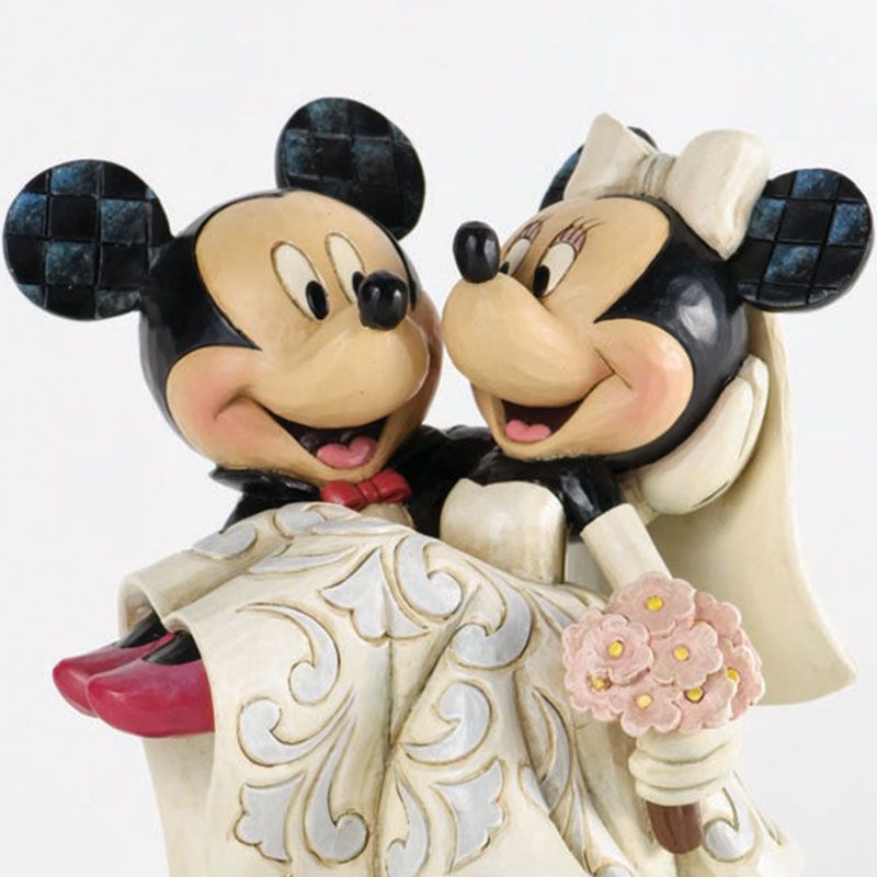 公式 ショップディズニー 送料無料 Enesco フィギュア ミッキー ミニー ウェディング Disney Traditions