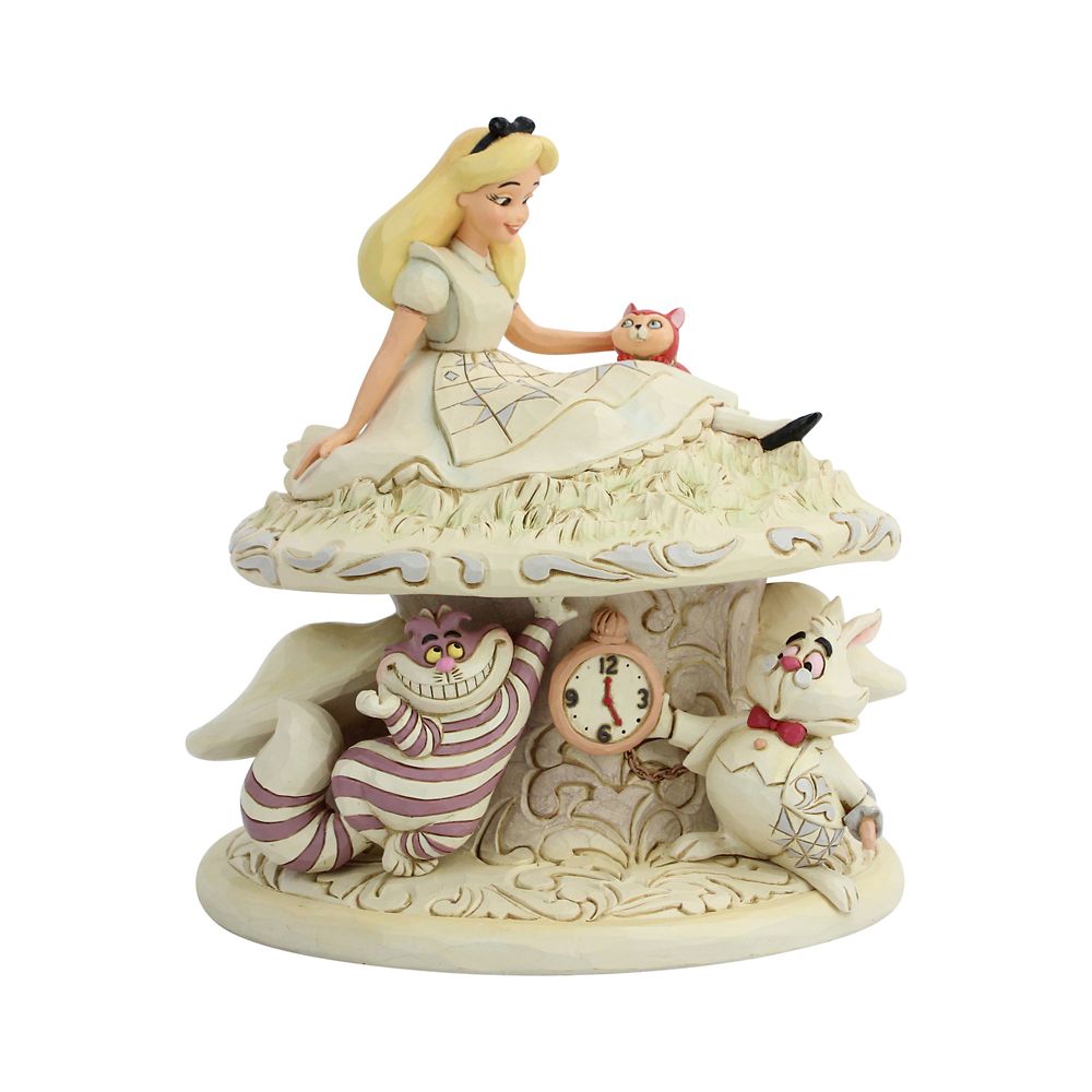 公式 ショップディズニー 送料無料 Enesco ふしぎの国のアリス フィギュア White Woodland Disney Traditions