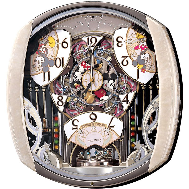 公式 ショップディズニー セイコークロック ミッキー ミニー 掛時計 からくり時計