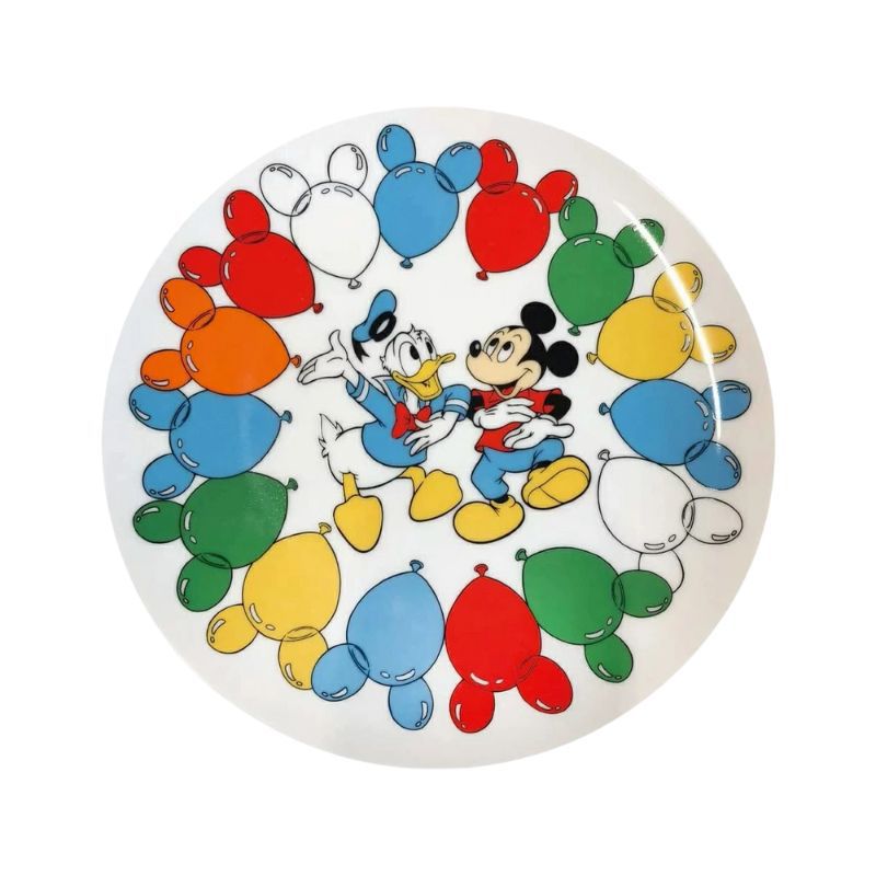 ディズニー ノスタルジカ 直径19cmプレート ミッキーマウス＆ドナルドダック ダンス