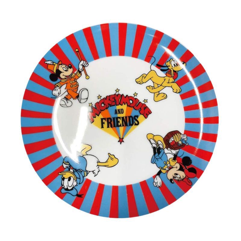 ディズニー ノスタルジカ 直径19cmプレート オールスター ロゴ