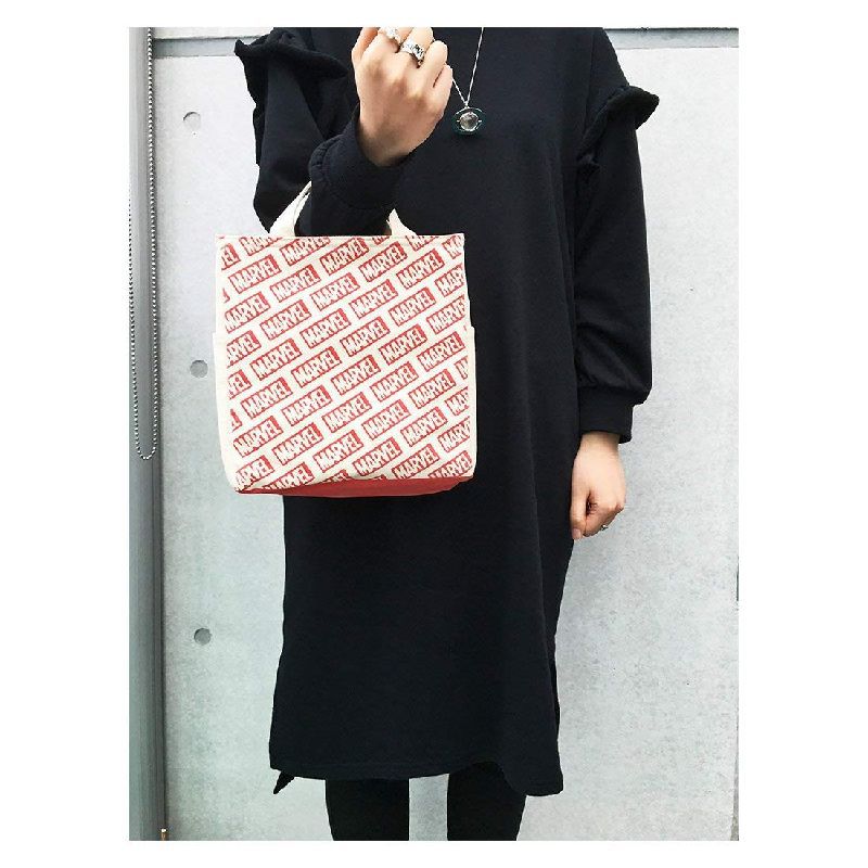 MARVEL マーベル スクエア保冷ランチバッグ /ロゴ