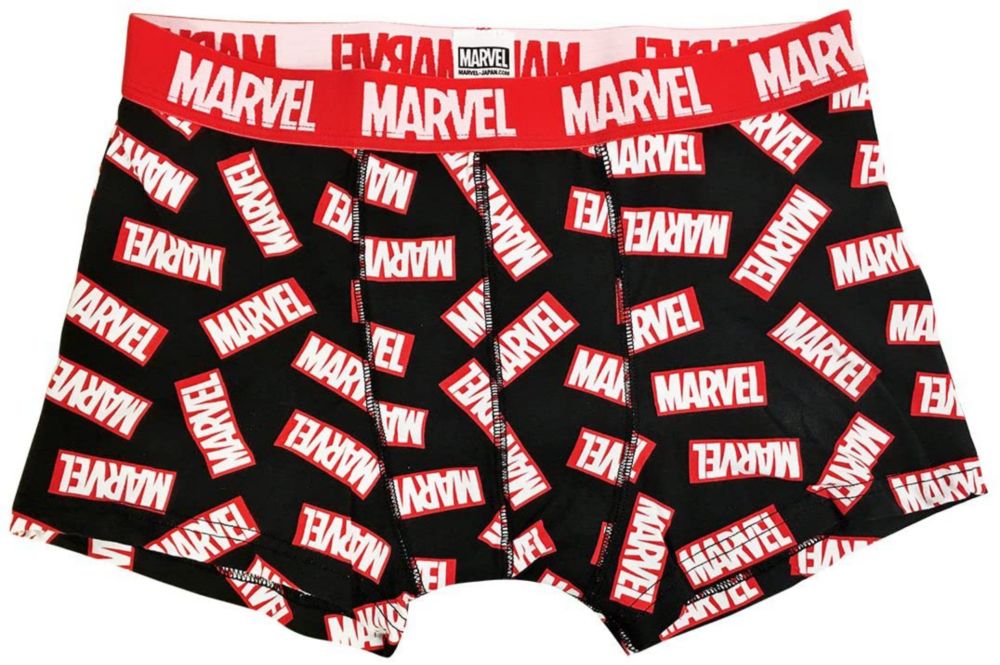 公式 ショップディズニー Marvel マーベル ボクサーブリーフ ロゴ総柄 L