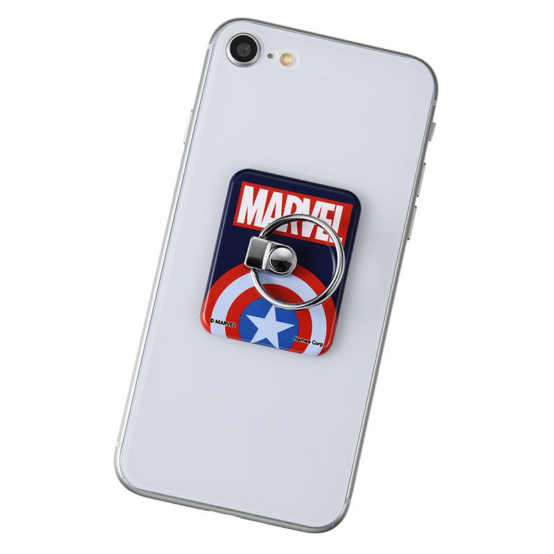 公式 ショップディズニー マーベル キャプテン アメリカ バンカーリング ネイビー ロゴ