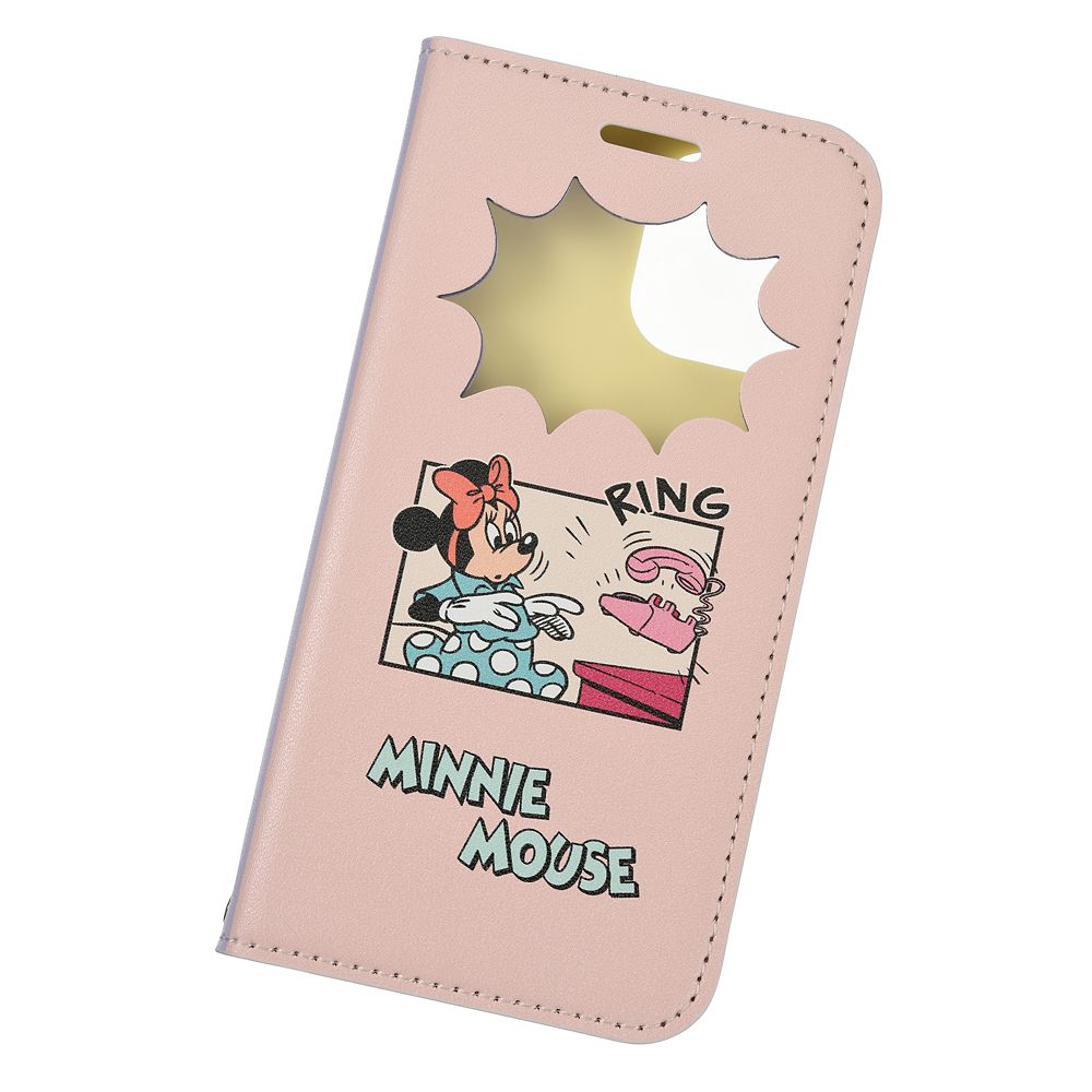 公式 ショップディズニー ミッキー ミニー Iphone 12 Mini用スマホケース カバー フリップ窓付きダイアリーケース 電話