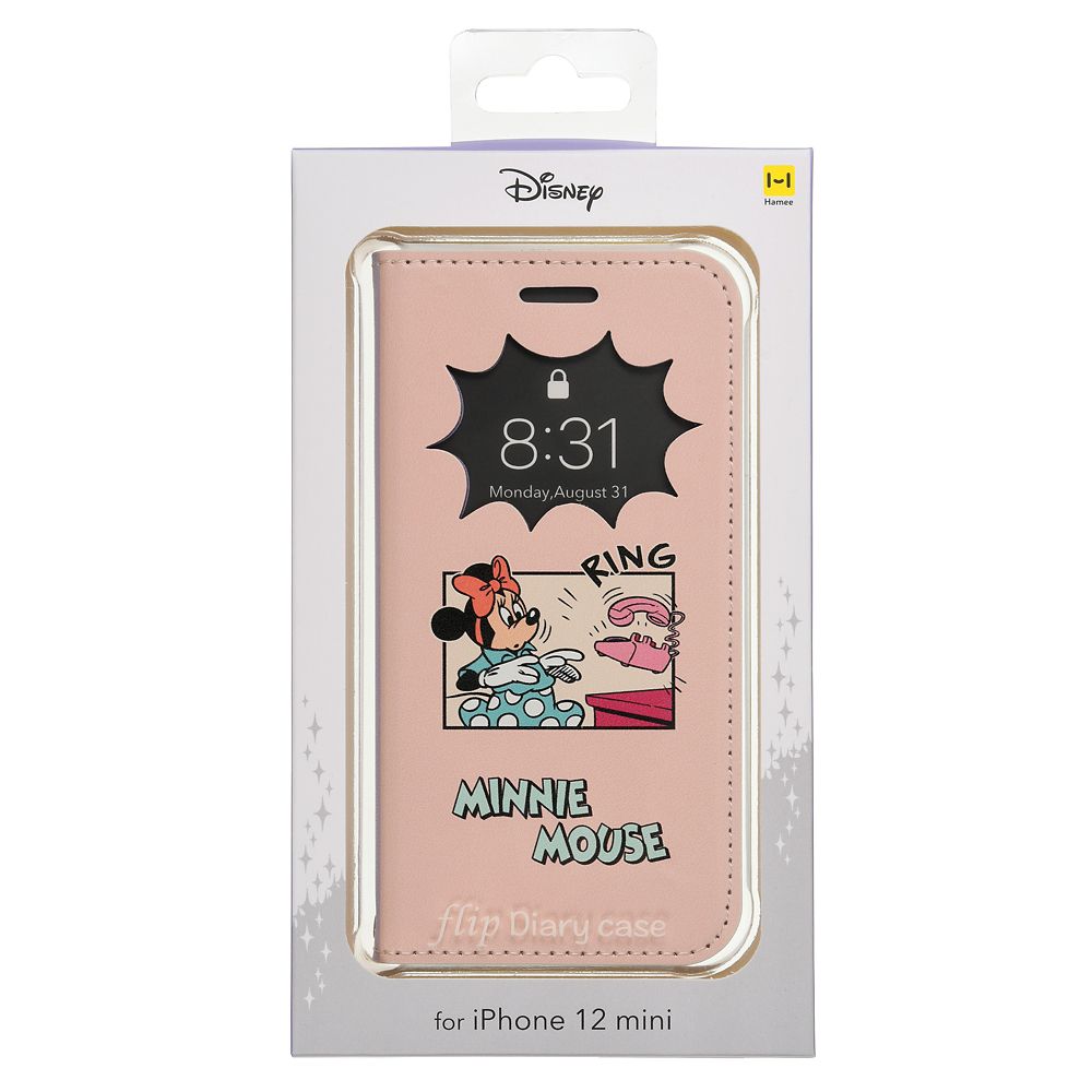 公式 ショップディズニー ミッキー ミニー Iphone 12 Mini用スマホケース カバー フリップ窓付きダイアリーケース 電話